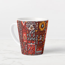 Abstracte geometrische oppervlakteillustraties 122 latte mok