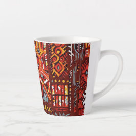 Abstracte geometrische oppervlakteillustraties 122 latte mok