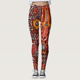 Abstracte geometrische oppervlakteillustraties 122 leggings