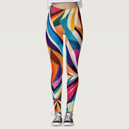 Abstracte geometrische oppervlakteillustraties 122 leggings