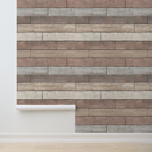 Abstracte geometrische oude houten strook plank behang (Applicatie)