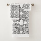 Abstracte geometrische overlapping bad handdoek (Insitu)