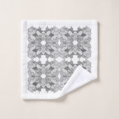 Abstracte geometrische overlapping bad handdoek (Wasdoekje)