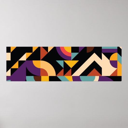 Abstracte geometrische patronen ontwerp poster (Voorkant)