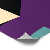 Abstracte geometrische patronen ontwerp poster (Hoek)