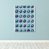 Abstracte Geometrische Patroon Muurkunst Canvas Afdruk (Insitu (Houten vloer))
