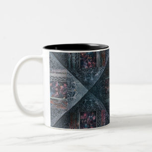 Abstracte geometrische patroon tweetonige Mok - Mo
