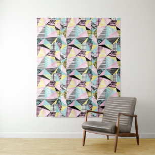 Abstracte geometrische patroon vloerkleden wandkleed