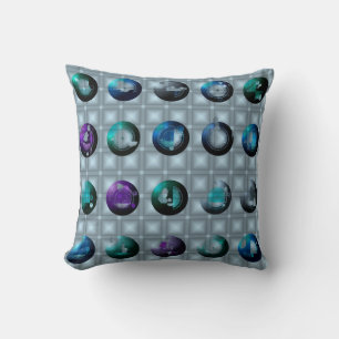 Abstracte geometrische patroon wandklok kussen