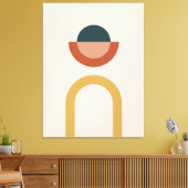 Abstracte geometrische patroonachtergrond canvas afdruk (Insitu (Woonkamer))