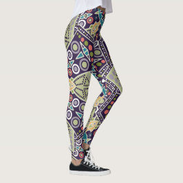 Abstracte geometrische patroonleggings leggings