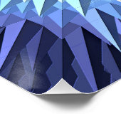 abstracte geometrische poligonale textuur. 3d perfect poster (Hoek)