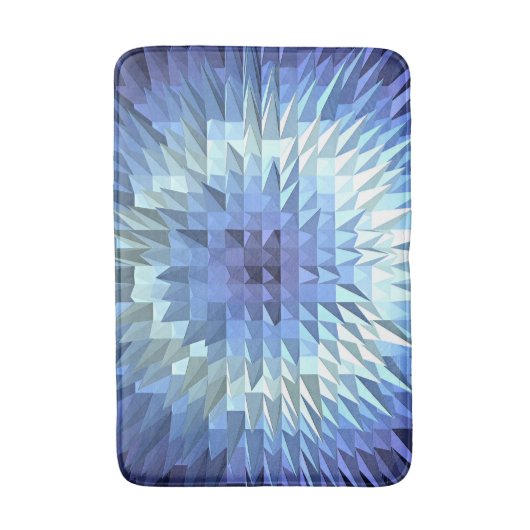 abstracte geometrische poligonale textuur badmat (Voorkant Verticaal)