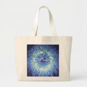 abstracte geometrische poligonale textuur grote tote bag (Voorkant)