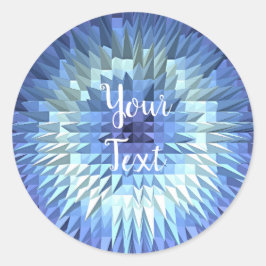 abstracte geometrische poligonale textuur ronde sticker