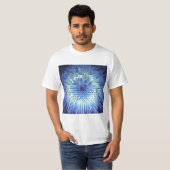 abstracte geometrische poligonale textuur t-shirt (Voorkant volledig)