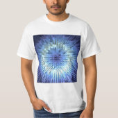 abstracte geometrische poligonale textuur t-shirt (Voorkant)