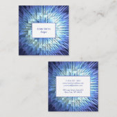 abstracte geometrische poligonale textuur vierkante visitekaartje (Voorkant / Achterkant)