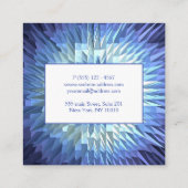 abstracte geometrische poligonale textuur vierkante visitekaartje (Achterkant)