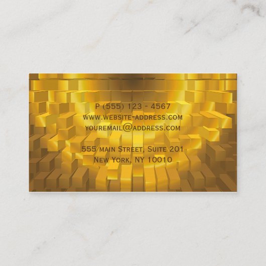 abstracte geometrische poligonale textuur visitekaartje (Achterkant)