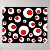 Abstracte geometrische poolcirkels poster (Voorkant)