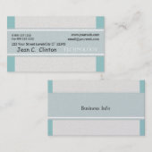 Abstracte geometrische promotie voor Pastel Sky Bl Visitekaartje (Voorkant / Achterkant)
