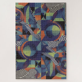 Abstracte geometrische puzzel - moderne kunst
