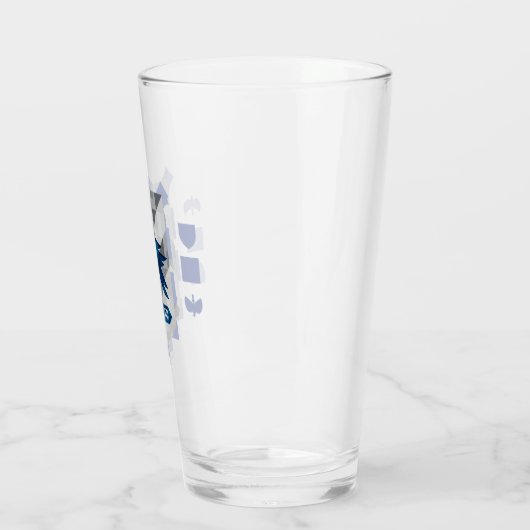 Abstracte geometrische RAVENCLAW™ Crest Glas (Links)