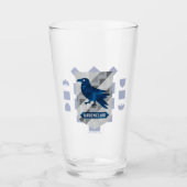 Abstracte geometrische RAVENCLAW™ Crest Glas (Voorkant)