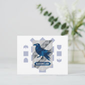 Abstracte geometrische RAVENCLAW™ Crest Uitnodiging Briefkaart (Staand voorkant)