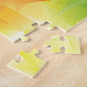 Abstracte Geometrische regenboogpuzzel Legpuzzel (Zijkant)