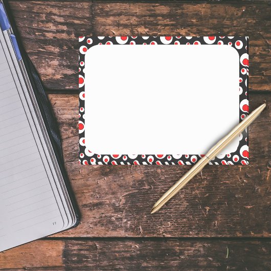 Abstracte Geometrische rode witte bloedcirkels Post-it® Notes