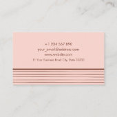 Abstracte Geometrische Roos Gold Foil fotograaf Visitekaartje (Achterkant)