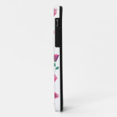 Abstracte Geometrische Roze Bloemen Case-Mate iPhone Case (Achterkant/links)