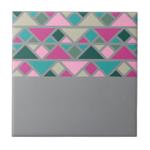 Abstracte geometrische roze fuchsia turquoise grij