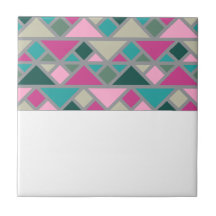 Abstracte geometrische roze fuchsia turquoise grij