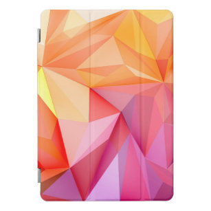 Abstracte geometrische roze Oranje vormen iPad Pro Cover