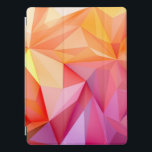 Abstracte geometrische roze Oranje vormen iPad Pro Cover<br><div class="desc">Dit ontwerp heeft een abstract geometrisch patroon in roze,  zalm,  sinaasappel en geel. #pattern #geometric #abstract #girly #design #iPad</div>