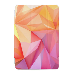 Abstracte geometrische roze Oranje vormen iPad Mini Cover
