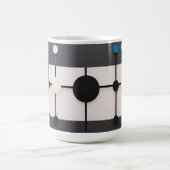 Abstracte geometrische samenstelling met cirkels koffiemok (Center)