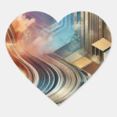 Abstracte geometrische stickers (Voorkant)