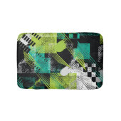 Abstracte geometrische Stippen Stripes Pattern Badmat (Voorkant)