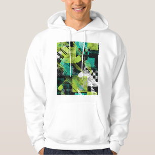 Abstracte geometrische Stippen Stripes Pattern Hoodie