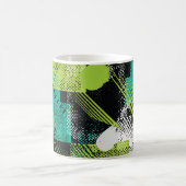 Abstracte geometrische Stippen Stripes Pattern Koffiemok (Center)