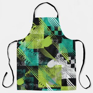 Abstracte geometrische Stippen Stripes Pattern Schort