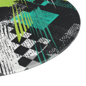Abstracte geometrische Stippen Stripes Pattern Snijplank (Hoek)