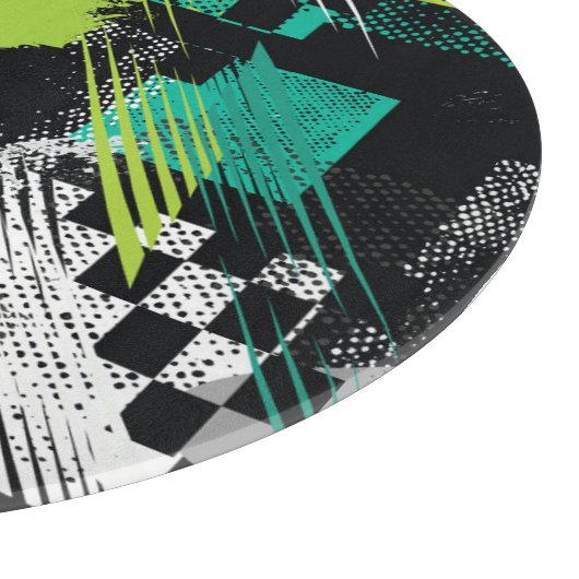Abstracte geometrische Stippen Stripes Pattern Snijplank (Hoek)