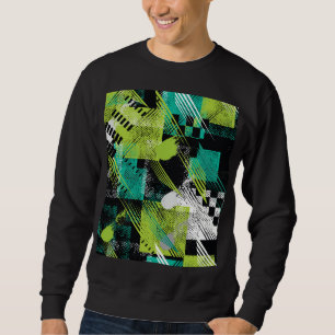 Abstracte geometrische Stippen Stripes Pattern Trui