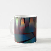 Abstracte geometrische textuur koffiemok (Voorkant links)