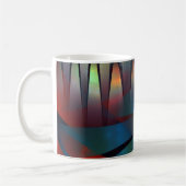 Abstracte geometrische textuur koffiemok (Links)